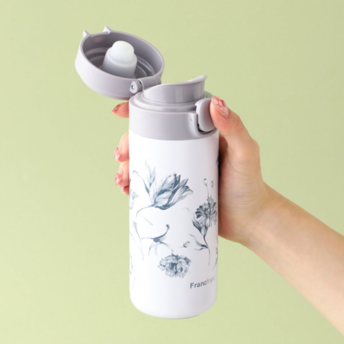One Touch Stainless Steel Bottle 350Ml Lilia