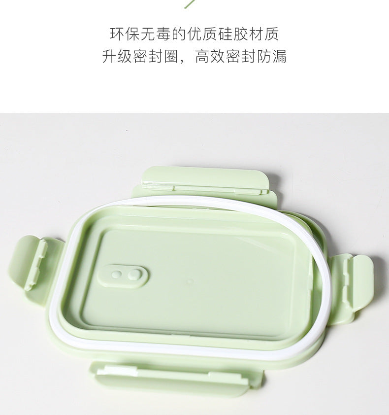 Lunch transparent glass lunch box microwave furnace can be heated toner When box refrigerator freezing storage box student lunch box