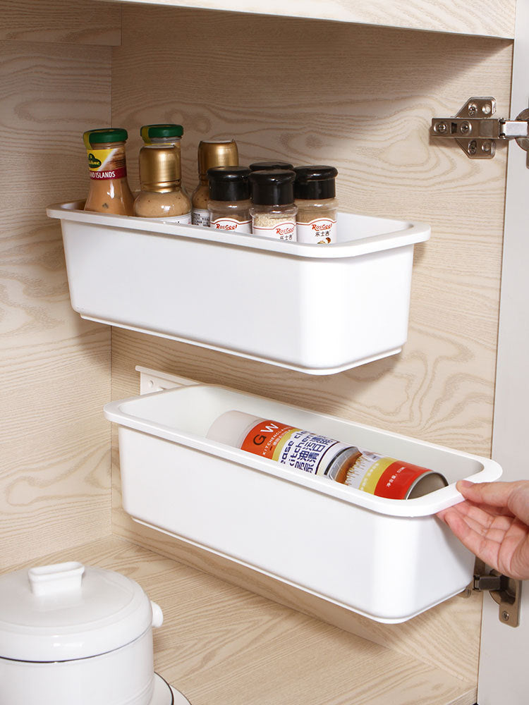 Take the cabinet storage box bathroom with free punching strip narrow sewing rack kitchen wall hanging shelf