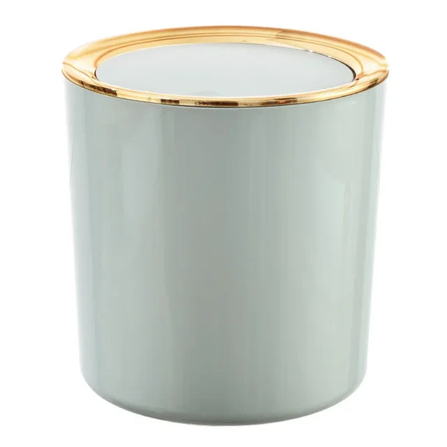 Plastic Home Dustbins Sundries Desktop Supplies Barrel Garbage Office Box Trash Waste Table Bins Can Mini Small Basket
