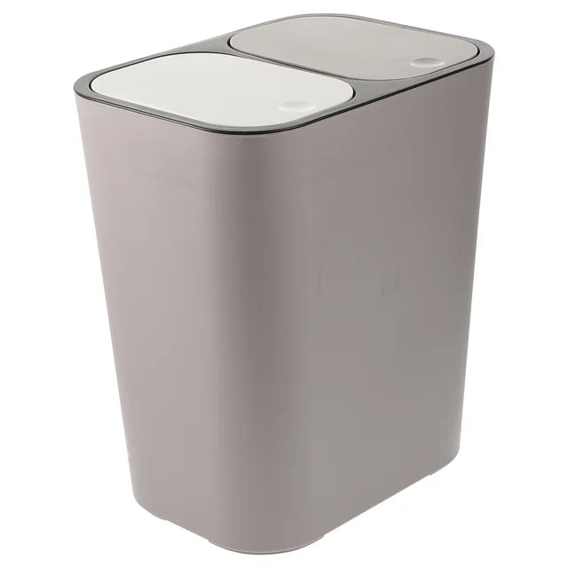 Trash Can Trash Barrel Dual Compartment Garbage Can Trash Bin for Kitchen Office