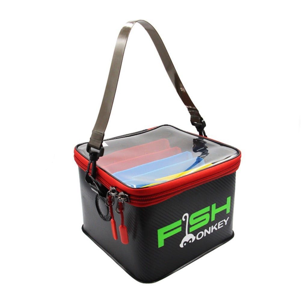 Yannee 48 Slot Squid Jig Case EVA Fishing Lure Storage Bucket Boat Tackle Bag Container