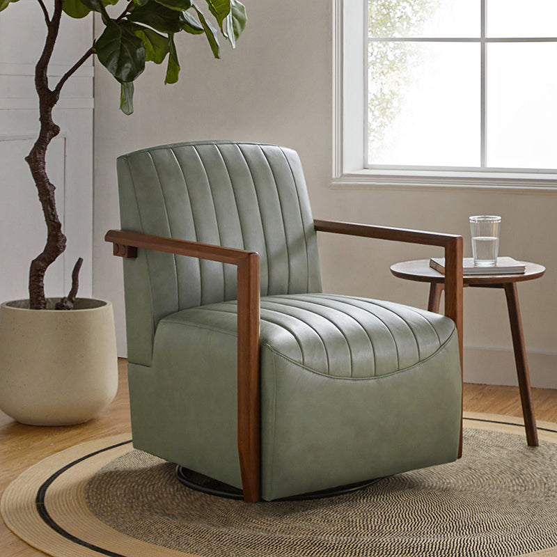 Bruno Genuine Leather Swivel Chair
