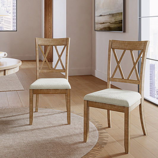 Amaya Rustic Farmhouse Solid Wood Dining Chair