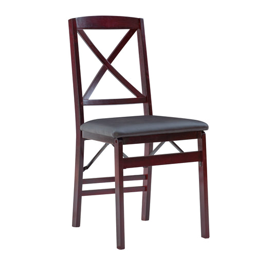 Triena 18 In X Back Folding Chair - Set Of Two