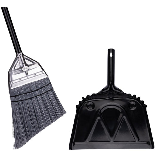 Angle Broom With Metal Dustpan