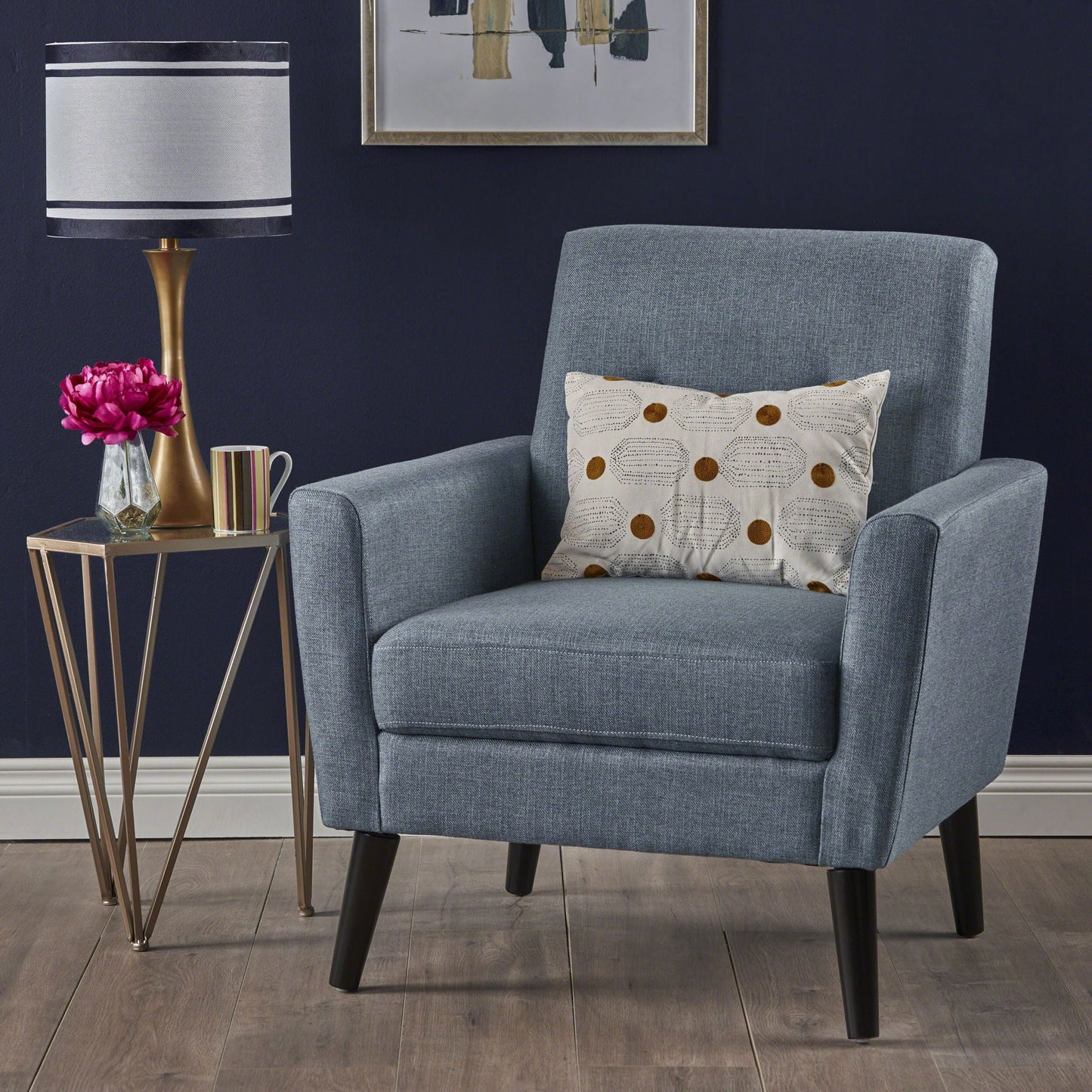 Nh-Ihave - Club Chair - Blue - Fabric