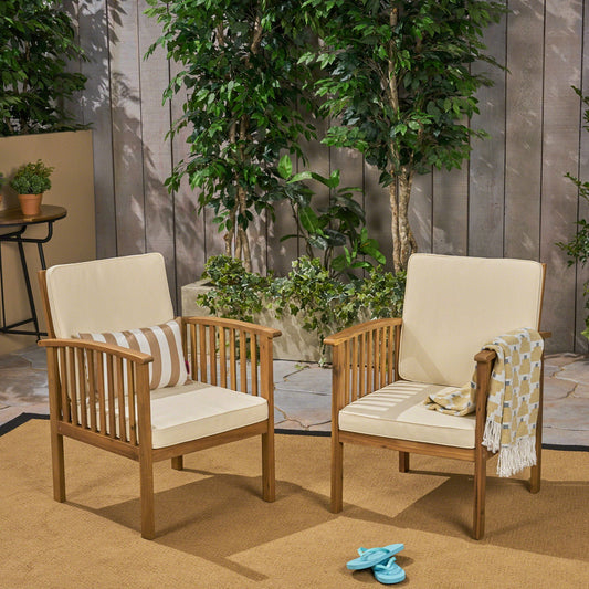 Casa Acacia Club Chair - Brown - Fabric