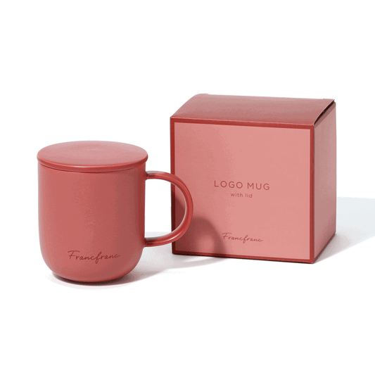 Logo Mug With Lid Brown