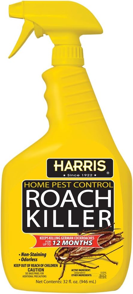 My Store Roach Killer, Liquid Spray with Odorless and Non-Staining 12-Month Extended Residual Kill Formula (32oz)