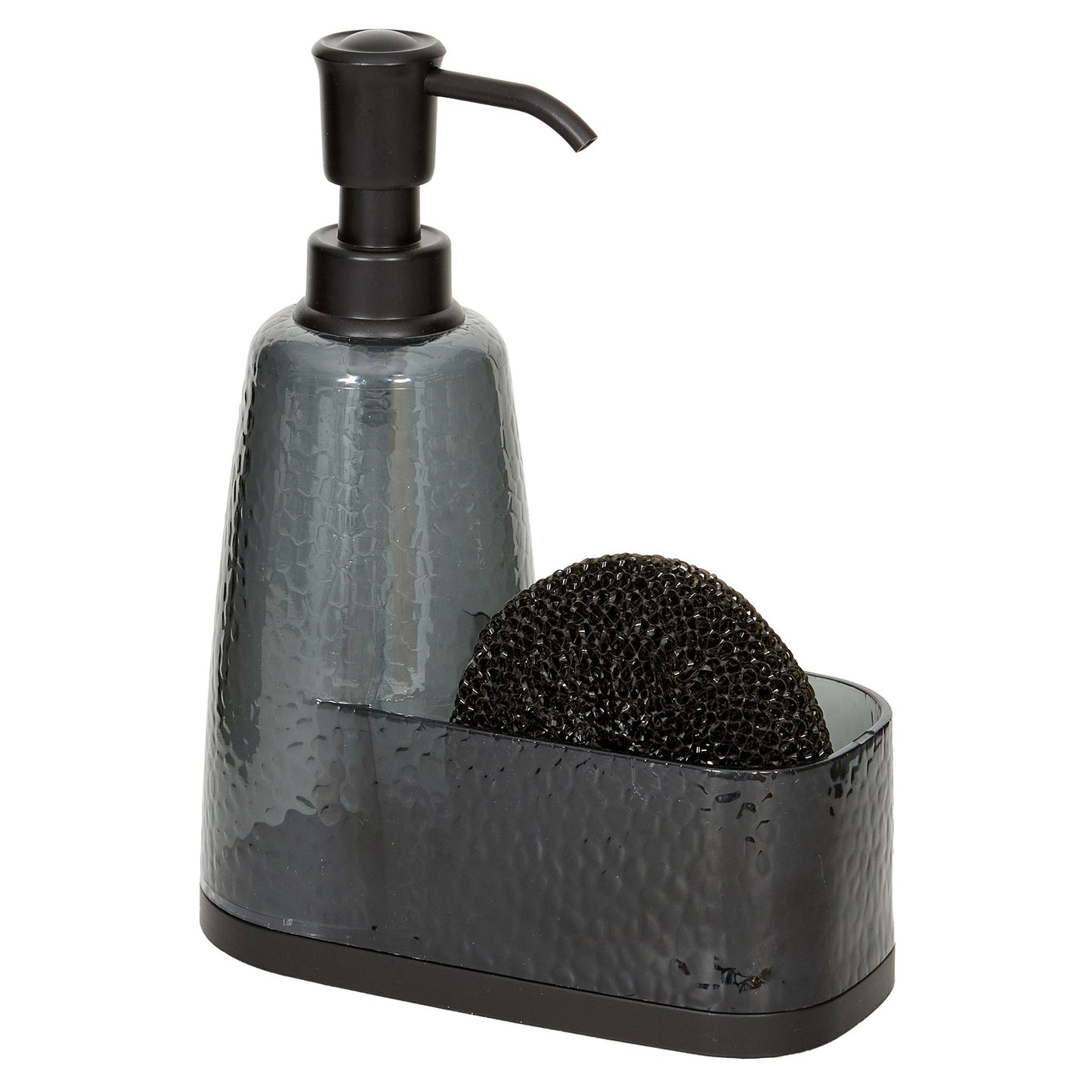 My Store Soap Dispenser With Sponge and Holder, Hammered Black