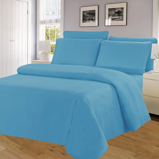 Winston 6 Piece Microfiber Wrinkle Free Sheet Set, Blue, King