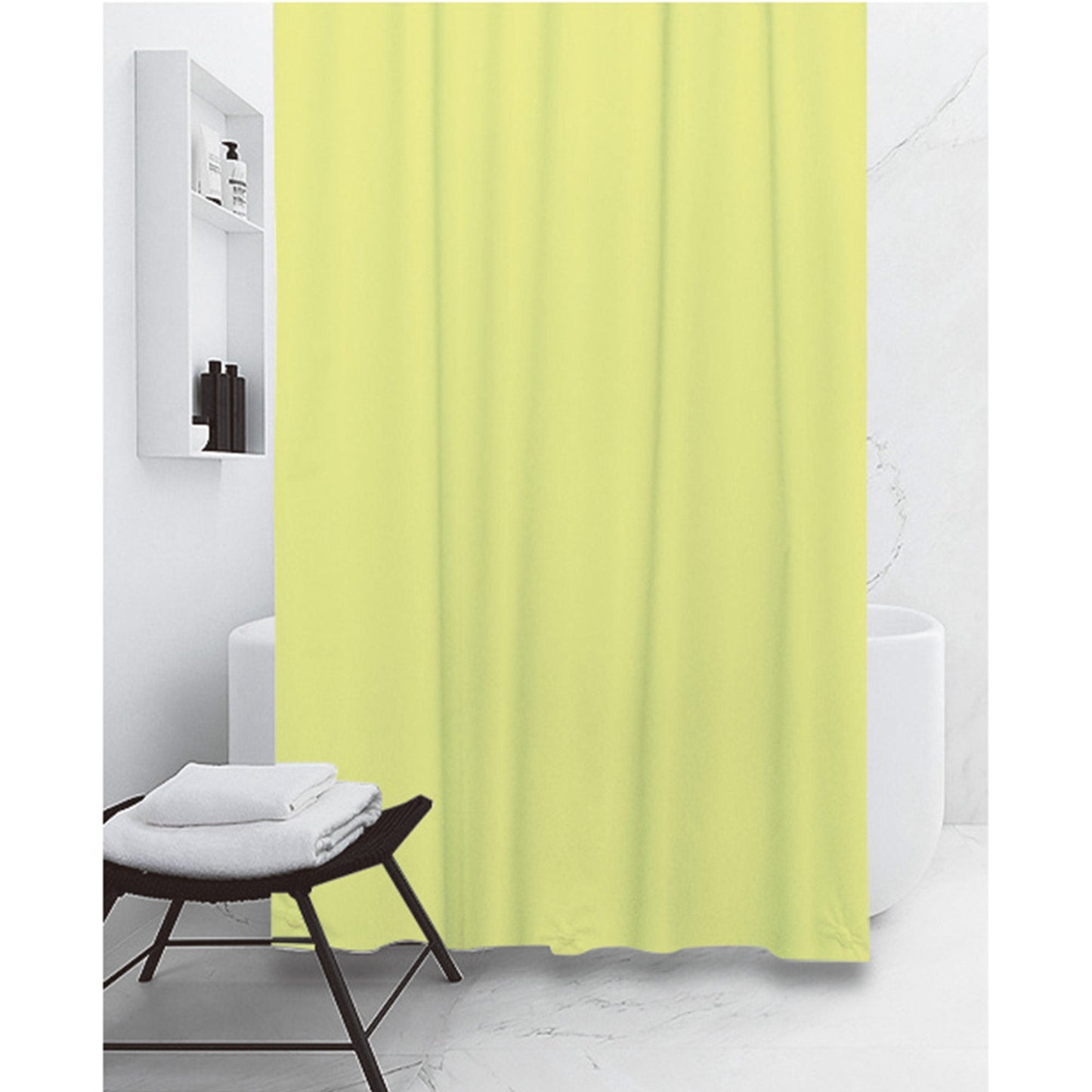 My Store PEVA Shower Curtain Liner 12 Metal Grommets, Lime Green, 70x72 Inches