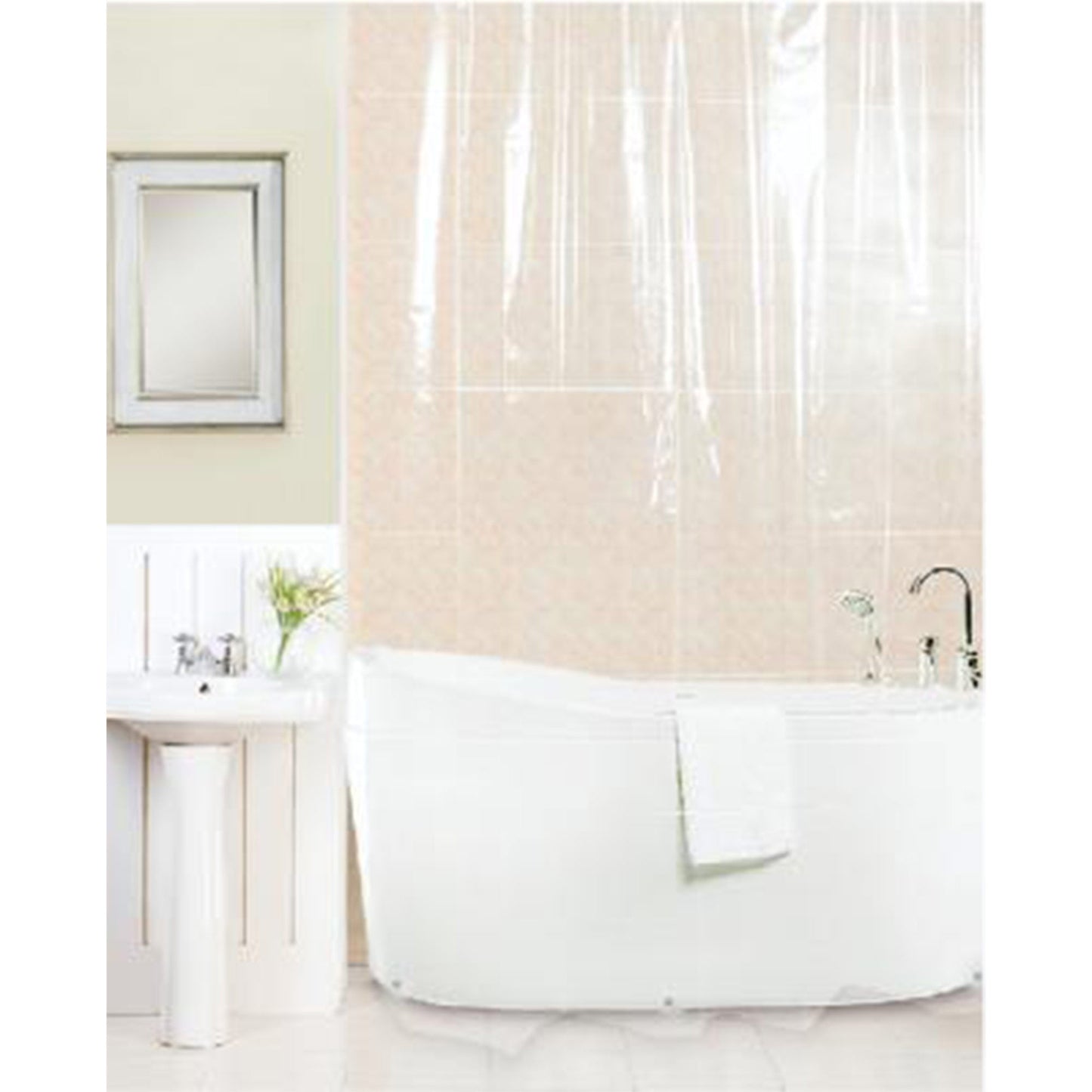 My Store PEVA Shower Curtain Liner 12 Metal Grommets, Clear, 70x72 Inches