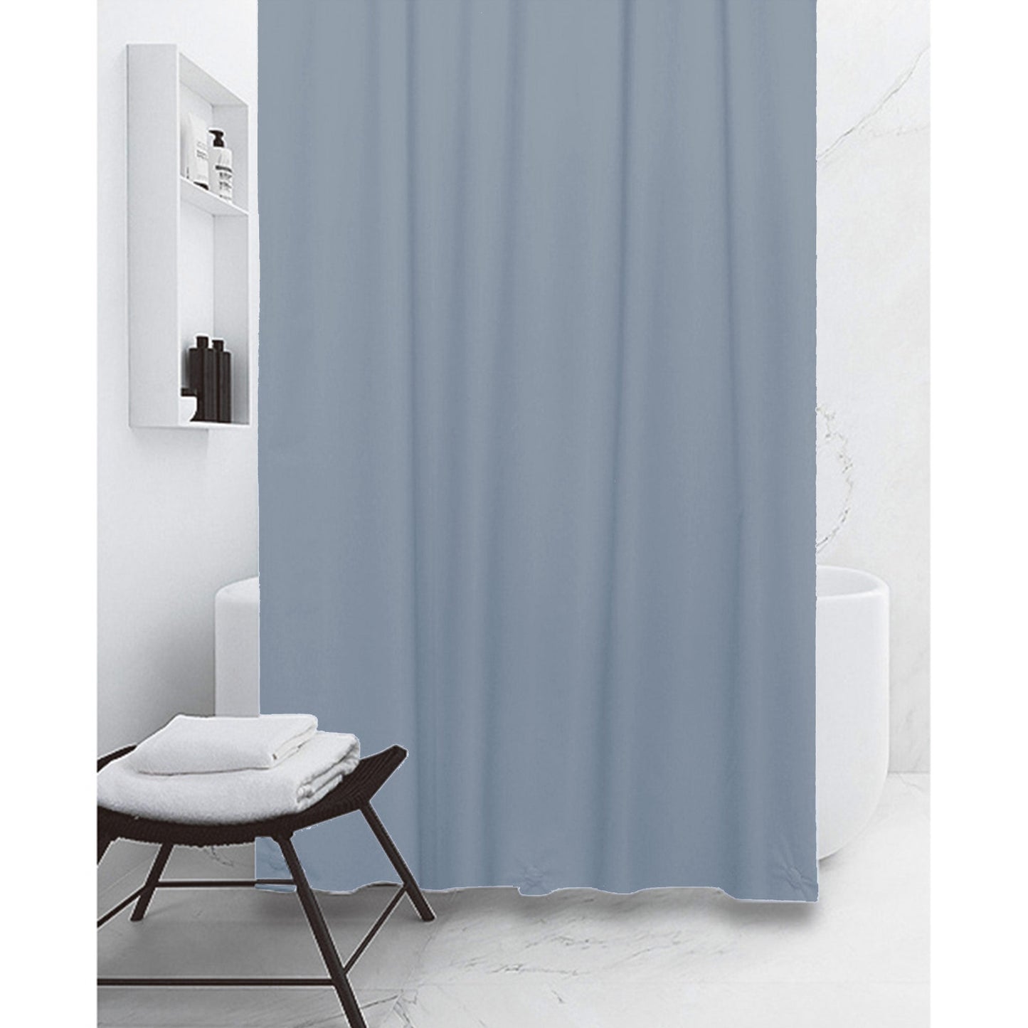 My Store PEVA Shower Curtain Liner 12 Metal Grommets, Classic Blue, 70x72 Inches