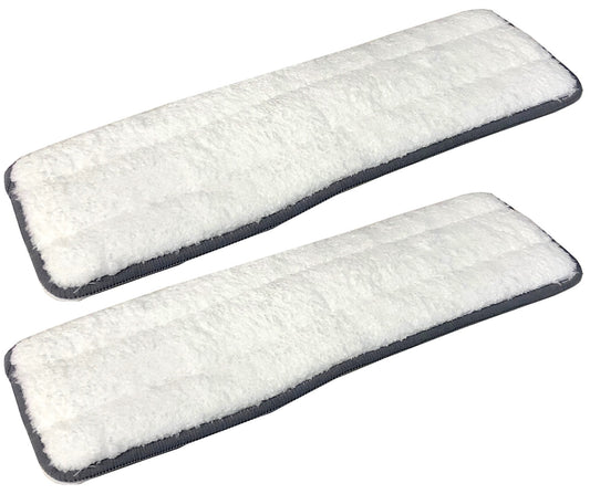 Cleantec Magic Flat Mop Microfiber Machine Washable Refill Pads, 2 Count (Pack of 2)