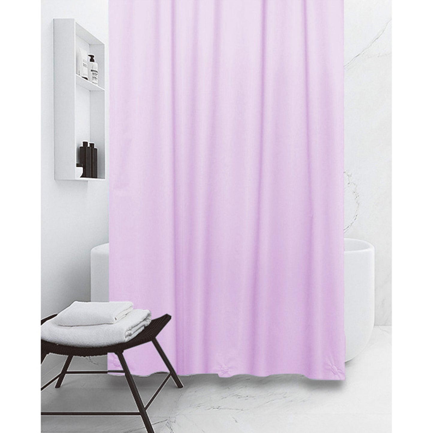 My Store PEVA Shower Curtain Liner 12 Metal Grommets, Lilac, 70x72 Inches