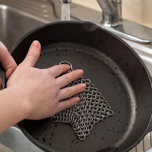 Kitchen Iron Chainmail Scrubber. Shop Scrub Brushes on Mounteen. Worldwide shipping available.