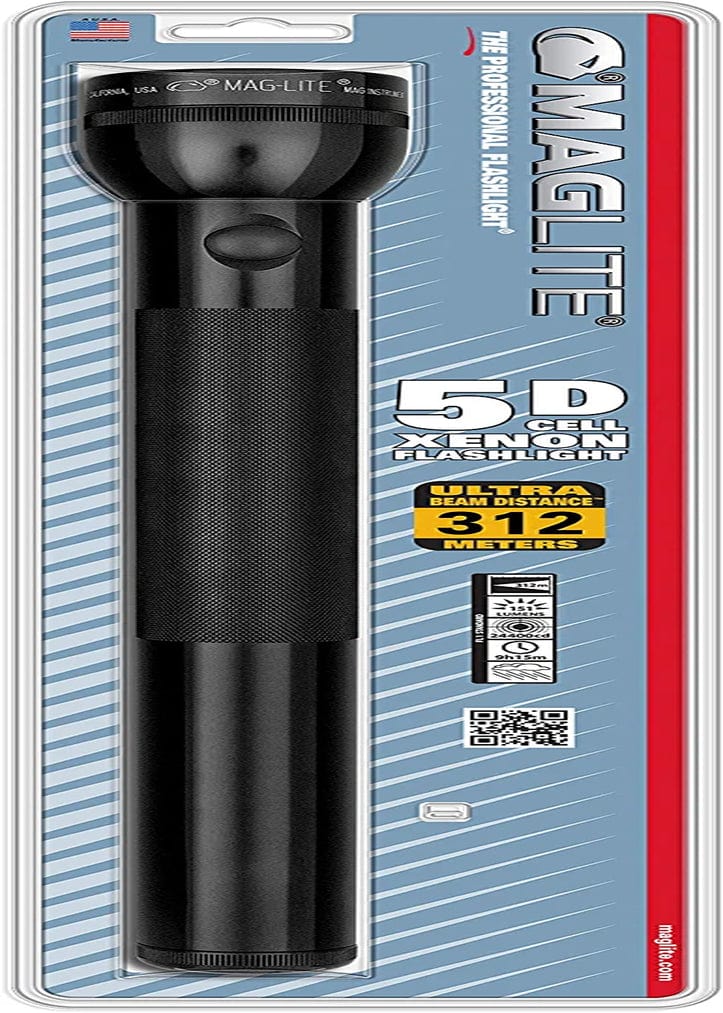 Maglite Heavy-Duty Incandescent 3-Cell D Flashlight in Display Box, Blue -S3D115