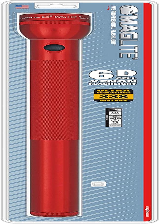 Maglite Heavy-Duty Incandescent 3-Cell D Flashlight in Display Box, Blue -S3D115