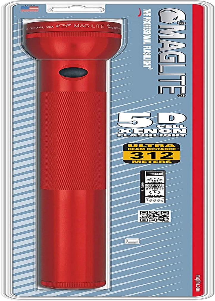 Maglite Heavy-Duty Incandescent 3-Cell D Flashlight in Display Box, Blue -S3D115