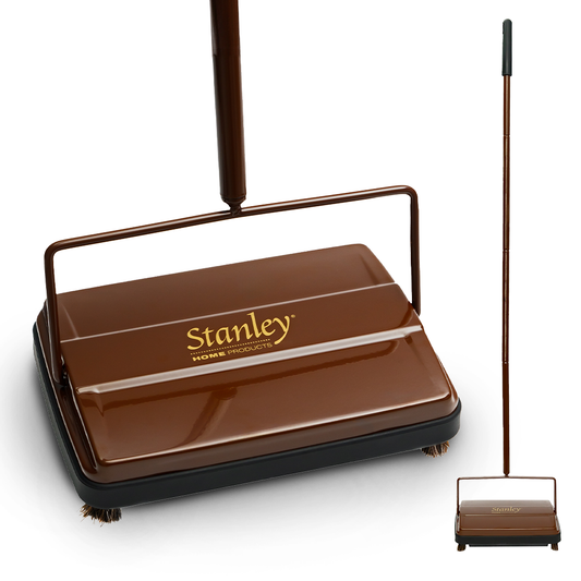 Stanley Electrostatic Carpet & Floor Sweeper – Brown