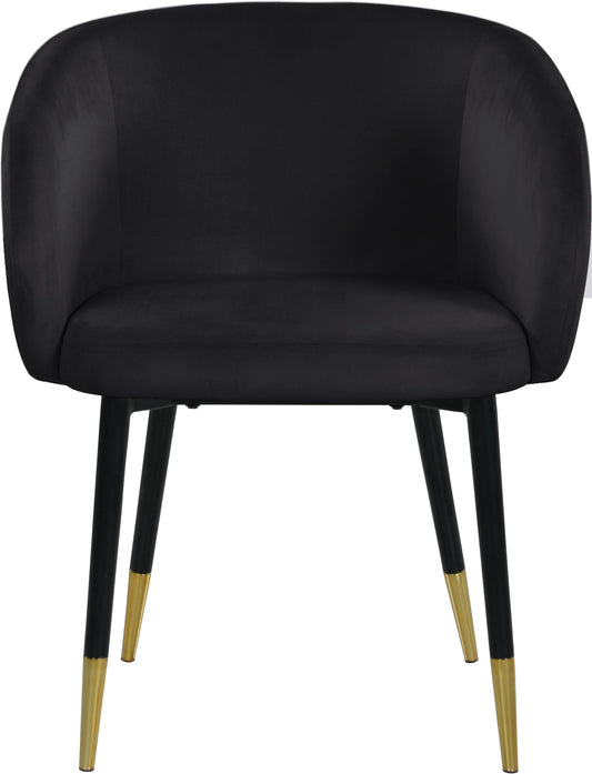 Verve Black Velvet Dining Chair