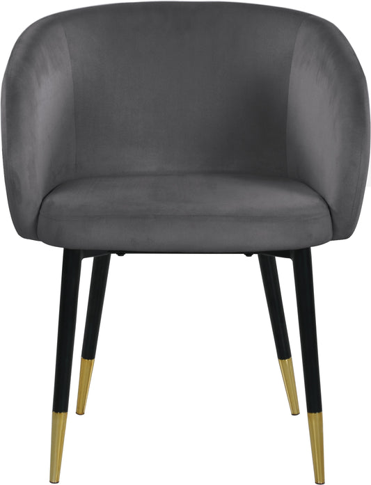 Verve Grey Velvet Dining Chair