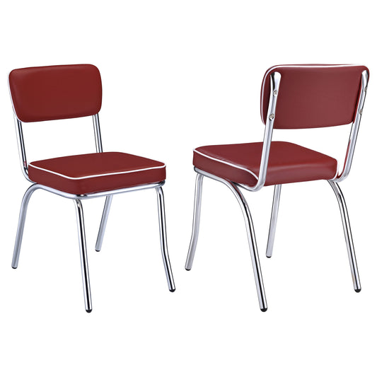 Anson 2 Red Side Chairs