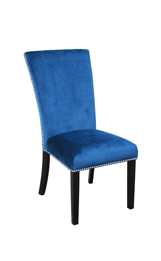 Pantheon 2 Blue Velvet Dining Chairs
