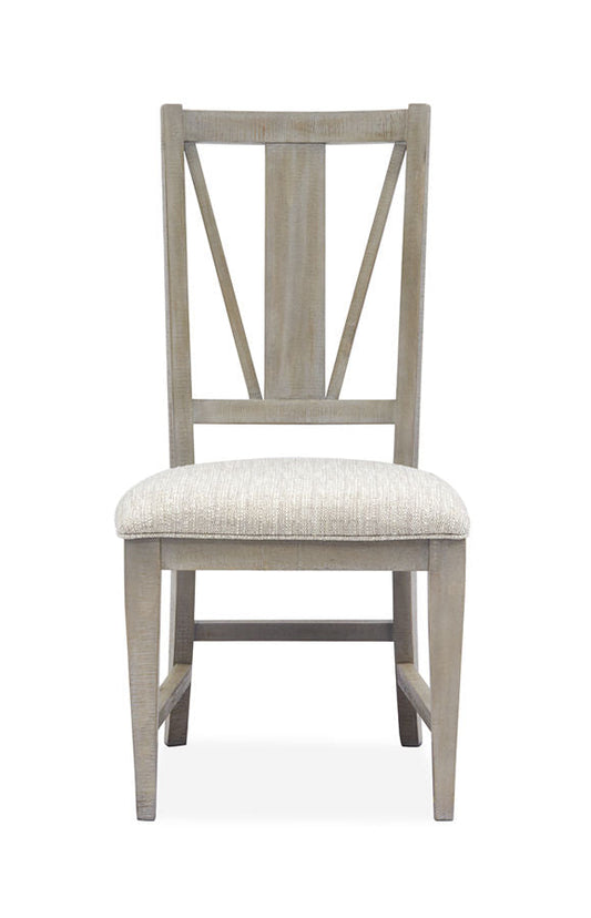 Montgomery 2 Dovetail Grey Baja Fog Upholstered Side Chairs