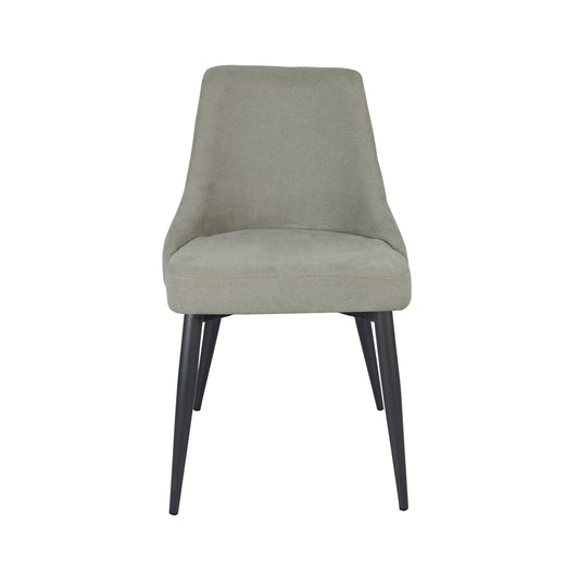 Valora 2 Light Grey Curved Back Side Chairs