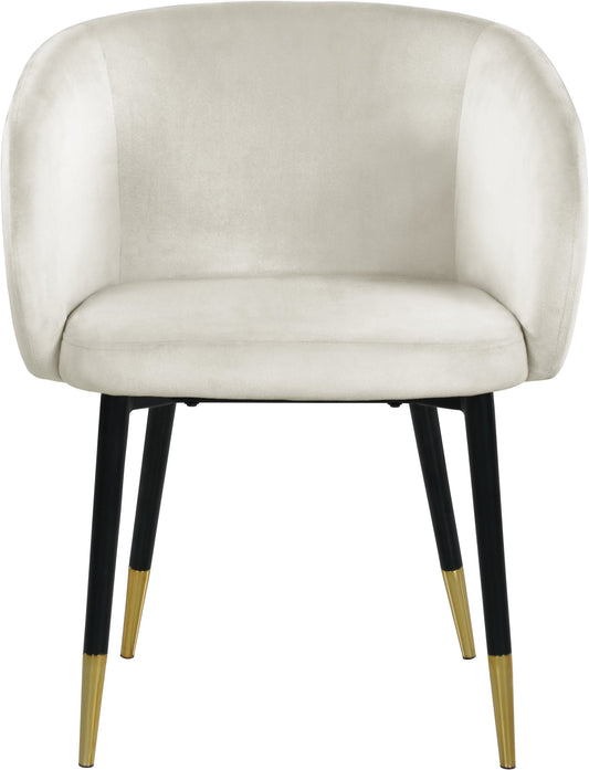 Verve Cream Velvet Dining Chair