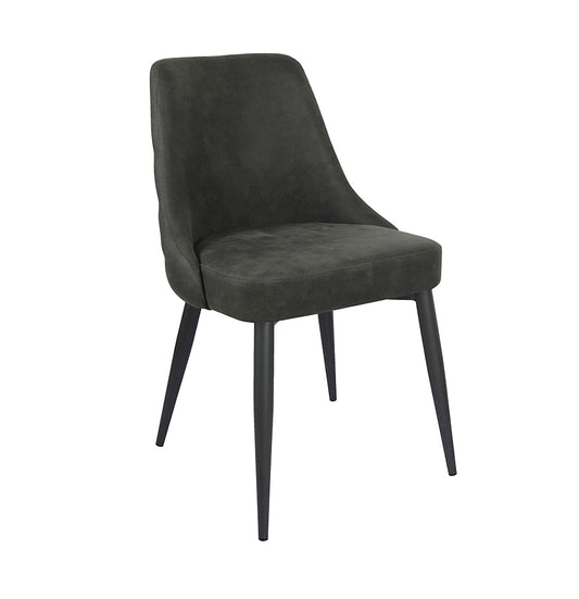 Valora 2 Grey Curved Back Side Chairs