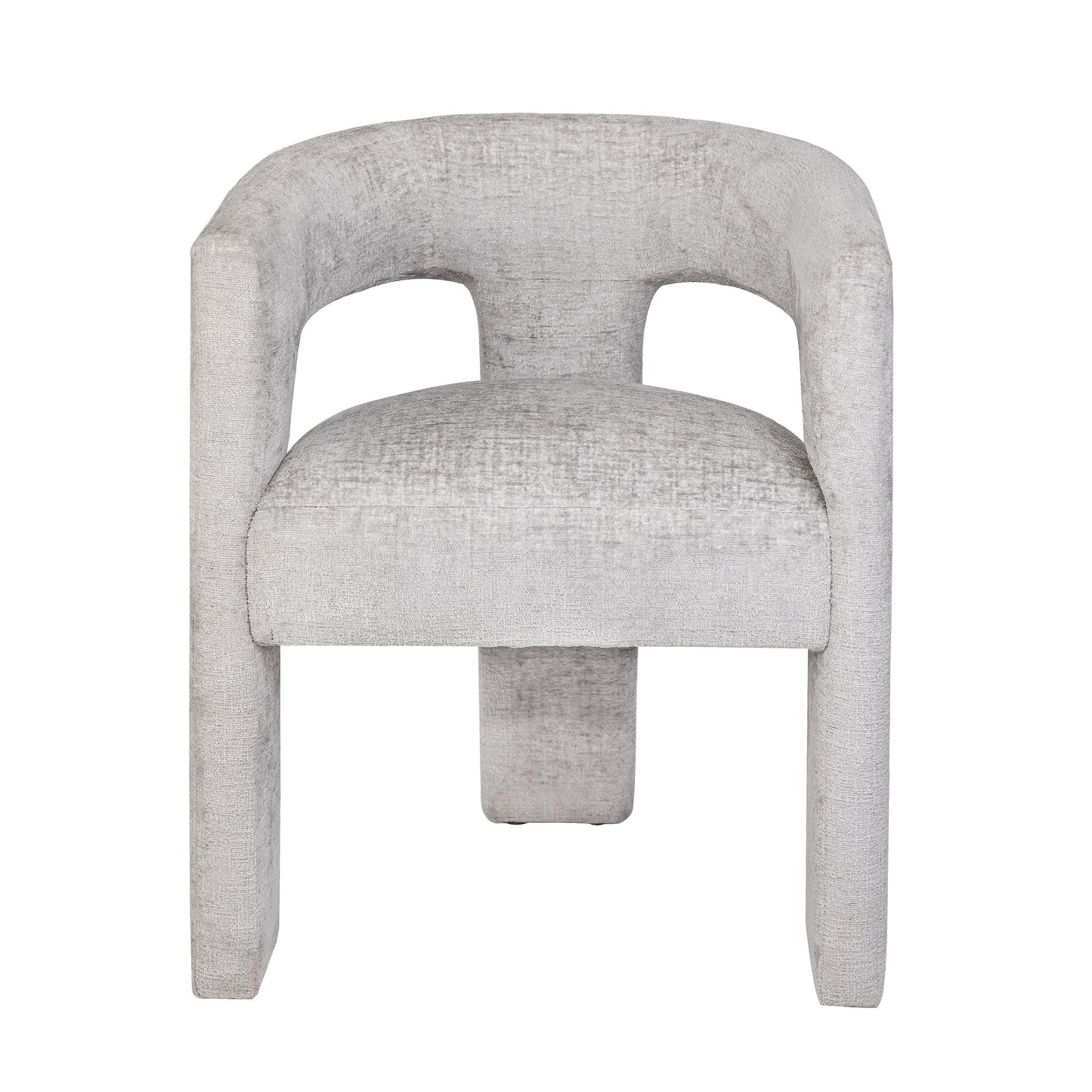 Stoneforge Grey Upholstered Sculpture Armchair