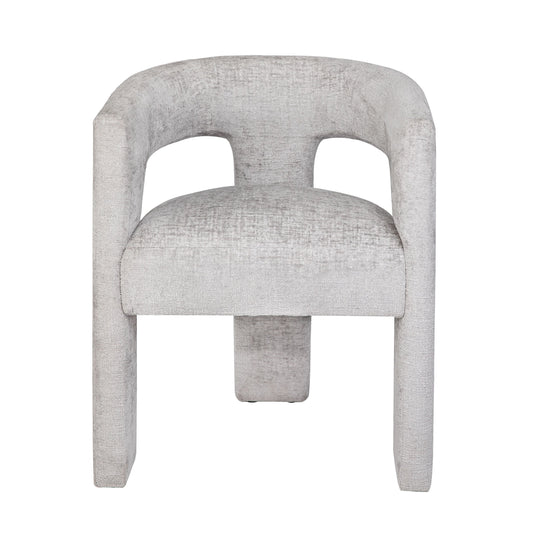 Stoneforge Grey Upholstered Sculpture Armchair