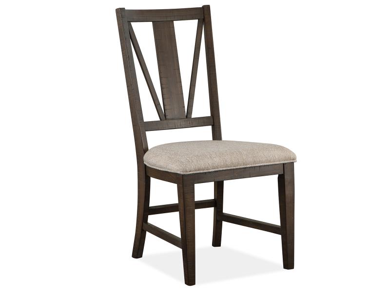 Lavinia 2 Graphite Baja Fog Upholstered Side Chairs