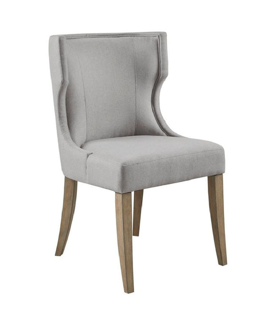 Momentum Light Grey Wingback Dining Chair