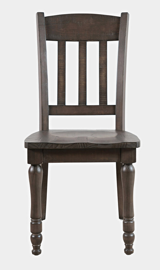 Canopy 2 Brown Slatback Dining Chairs