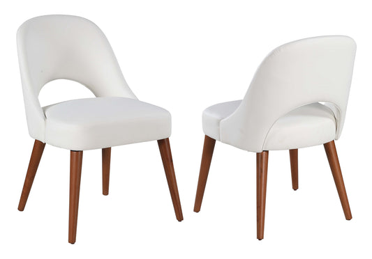 Lyris 2 White Dining Side Chairs
