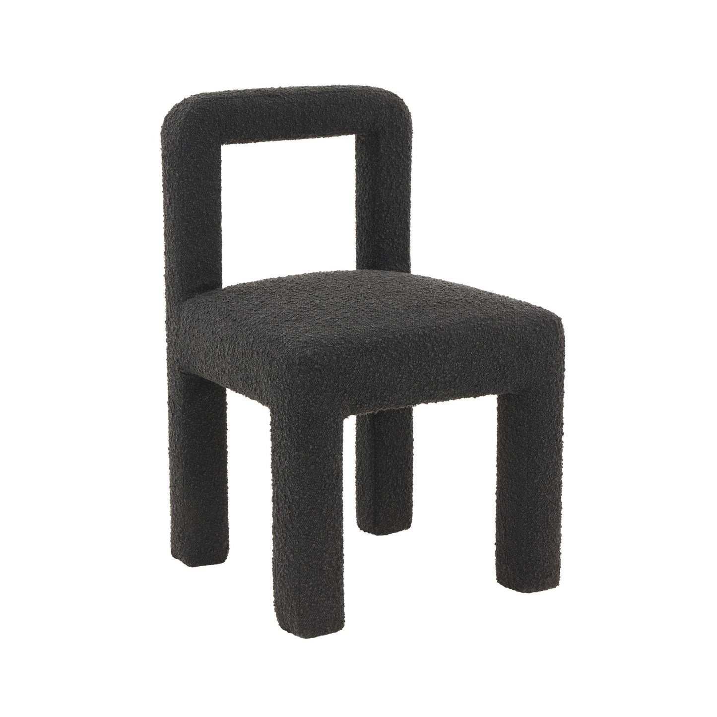 Sunlight Black Boucle Dining Chair