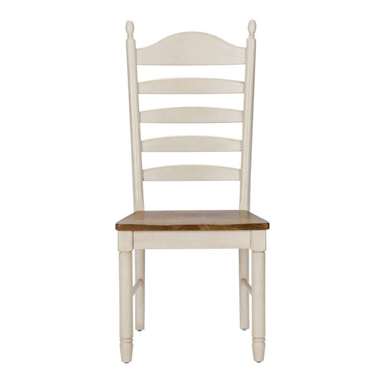 Yasmine 2 Honey Cream Ladder Back Side Chairs