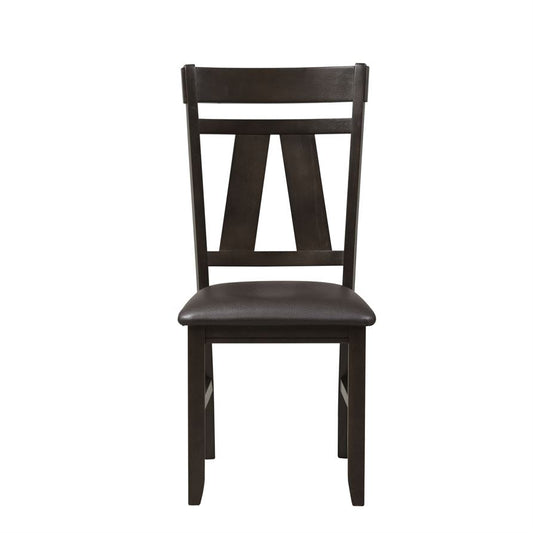 Sebastian 2 Expresso Splat Back Side Chairs