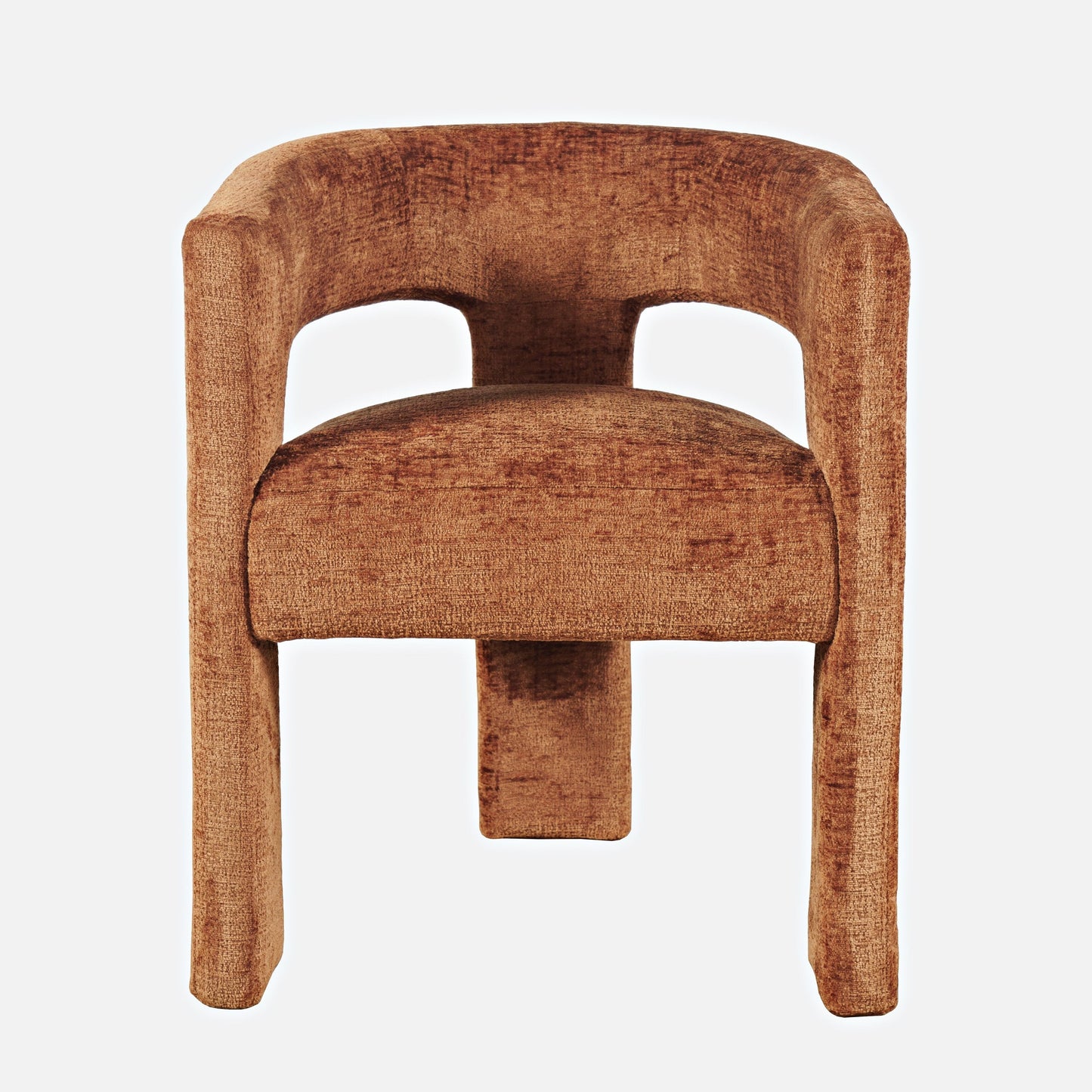 Stoneforge Rust Upholstered Sculpture Armchair