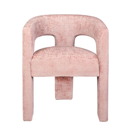 Stoneforge Pink Upholstered Sculpture Armchair