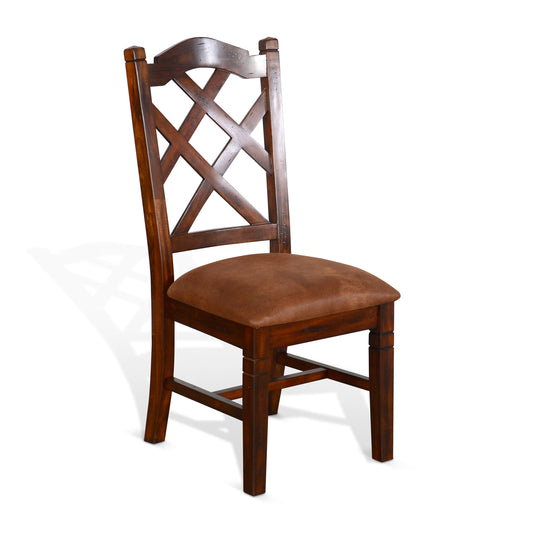 Seraphica 2 Dark Brown Cross Back Chairs