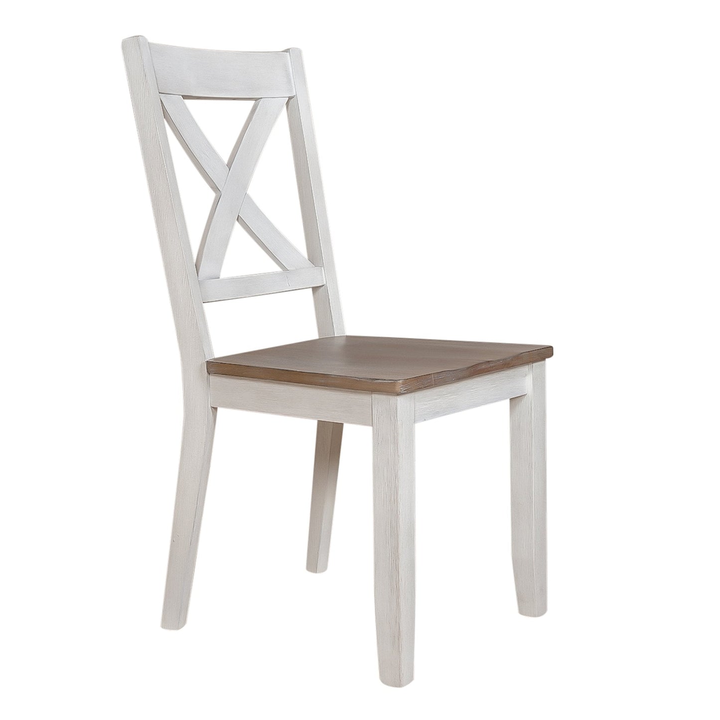 Theon 2 White X Back Side Chairs