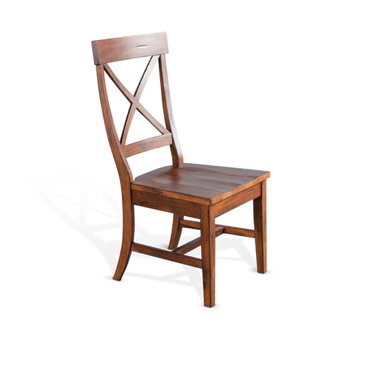Lorelei 2 Medium Brown Cross Back Chairs