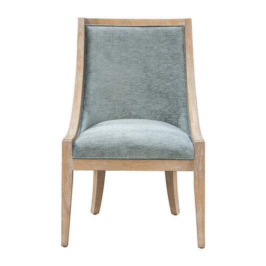 Zenithal Soft Green Dining Chair With Nailhead Trim