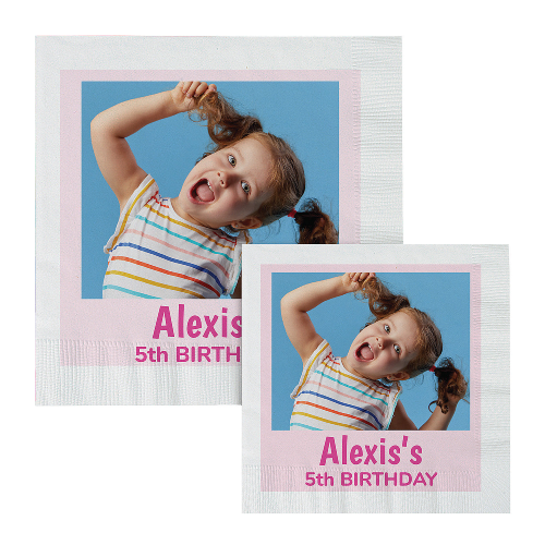 Personalized Custom Photo Luncheon Instaframe Paper Napkins